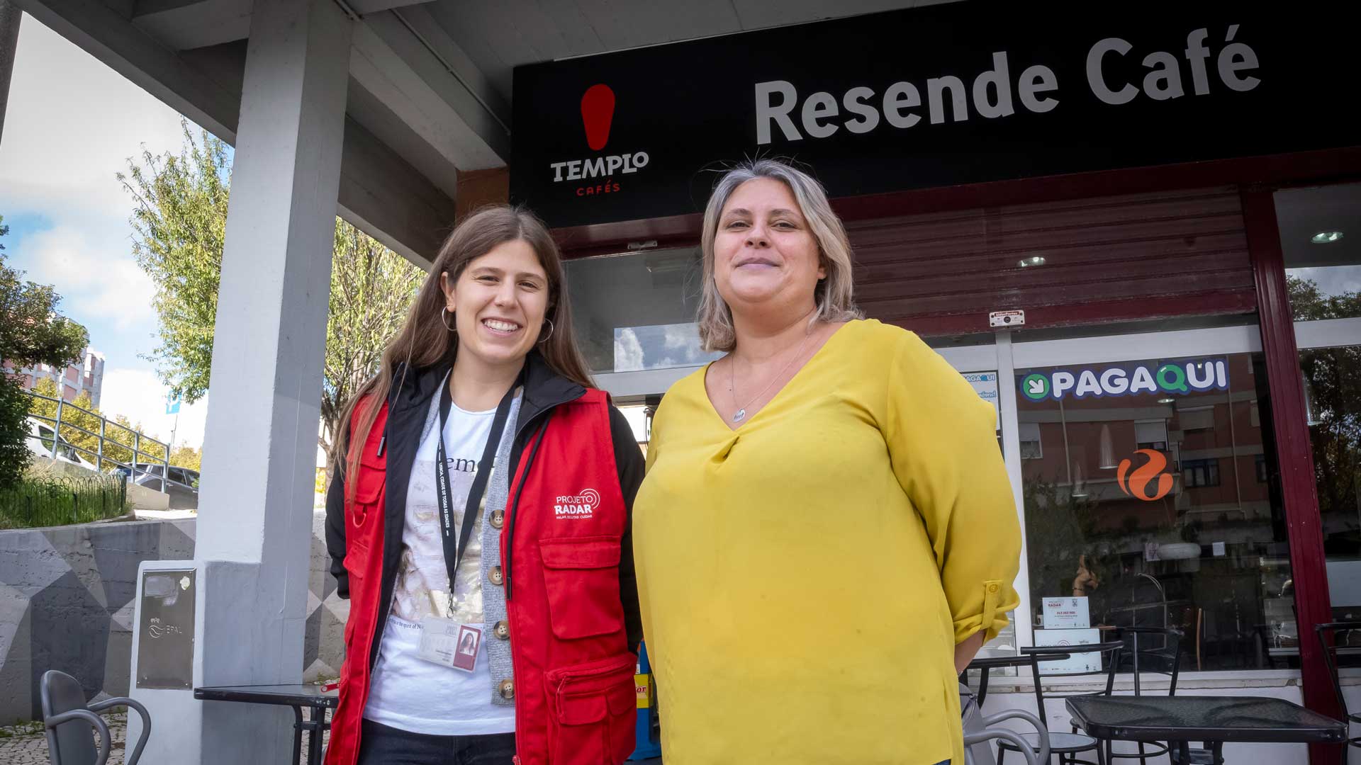 Paula Almeida, proprietária do Café Resende, e voluntária do Radar